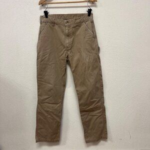 Carhartt Men's Utility Cargo Work Pants in Brown/Khaki Size 34x34